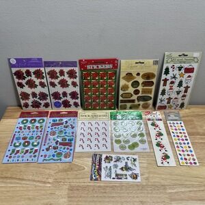 Christmas Scrapbooking Sticker Lot Stickopotamus Mrs. Grossman's